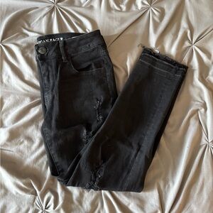 American Eagle Outfitters Black Cropped Jeggings